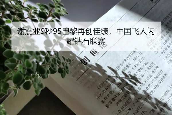 谢震业9秒95巴黎再创佳绩，中国飞人闪耀钻石联赛